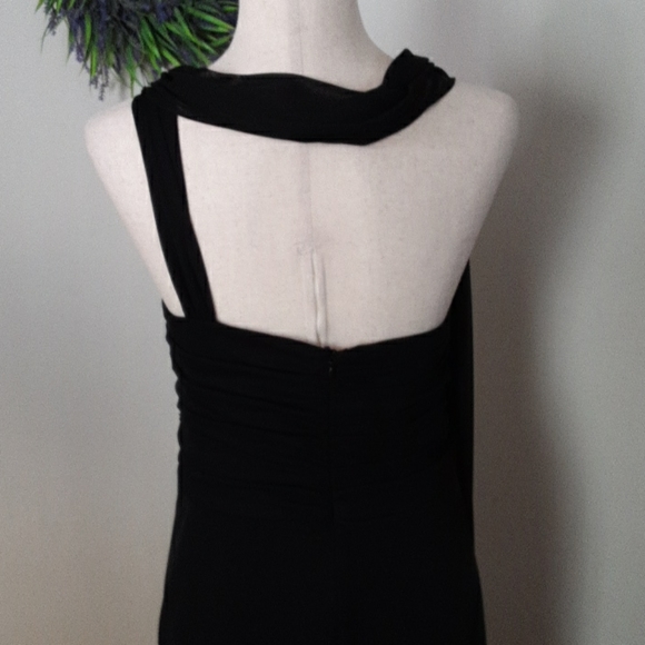 🌞ALEX EVENINGS Black Chiffon Gown - Picture 6 of 9